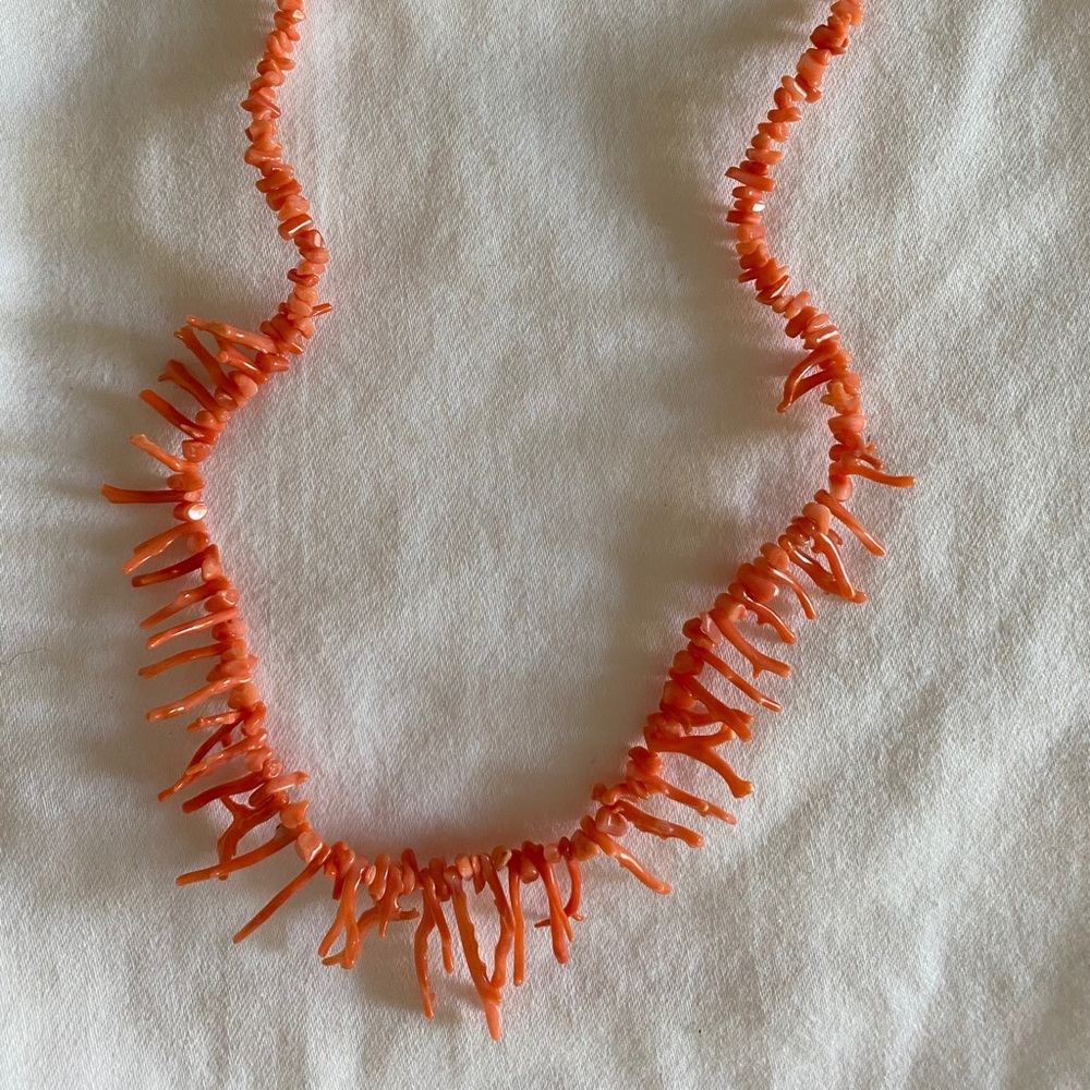 Vintage Red Coral Necklace